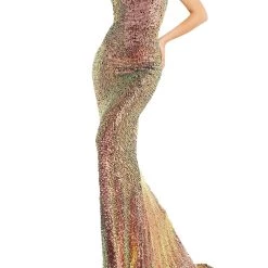 New 😀 Jovani 👩 Womens Sequined Maxi Evening 👗 Dress 😍