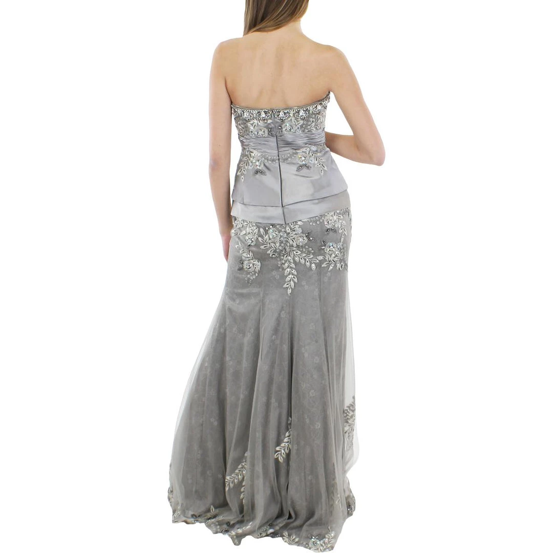 Best Pirce 🥰 Jovani 👩 Womens Lace Maxi Evening 👗 Dress 🤩 2 Best Pirce 🥰 Jovani 👩 Womens Lace Maxi Evening 👗 Dress 🤩 - Image 2