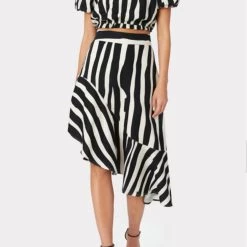 Buy ✨ Milly Natalia Linen Ots Top in Abstract Zebra - 👩 women ⌛