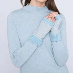 Deals 💯 Kinross Plaited Colorblock Cashmere Hat in Waterfall - 👩 women 🎁