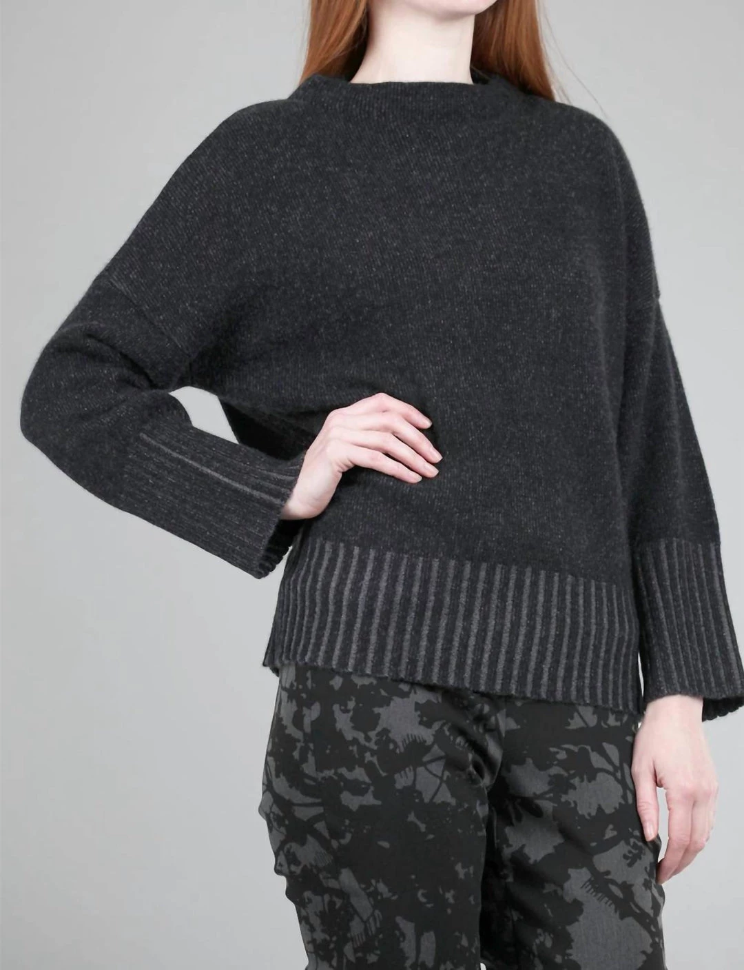 Deals βοΈ Kinross Plaited Easy Funnel Sweater in Black/ Flannel - π© women π₯° 2 Deals βοΈ Kinross Plaited Easy Funnel Sweater in Black/ Flannel - π© women π₯° - Image 2