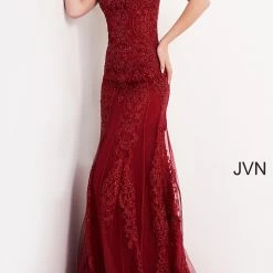 Best Sale 🔔 Jovani Corset Evening Gown in Wine - 👩 women ⌛