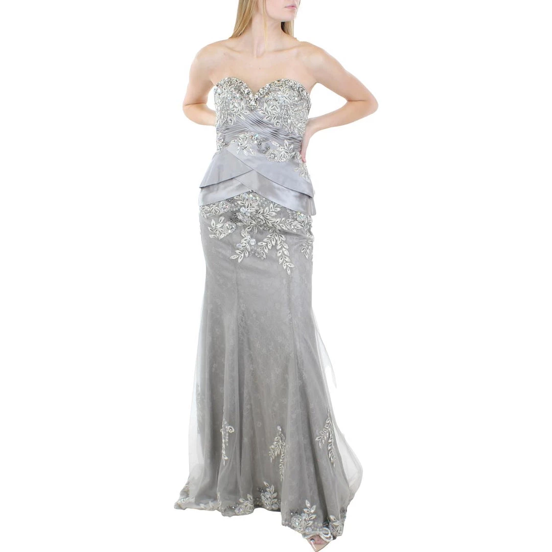 Best Pirce 🥰 Jovani 👩 Womens Lace Maxi Evening 👗 Dress 🤩 3 Best Pirce 🥰 Jovani 👩 Womens Lace Maxi Evening 👗 Dress 🤩 - Image 3