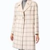 Best deal 👍 Kinross Windowpane Notch Collar 🧥 Coat in Ivory Multi - 👩 women 🤩