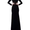 Budget 🎉 Jovani 👩 Womens Rhinestone Maxi Evening 👗 Dress ⭐
