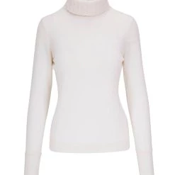 Brand new 🧨 Kinross Chunky Trim T-Neck Top in Pearl - 👩 women 🛒