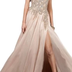 New 🧨 Jovani Prom Flowy 👗 Dress In Blush - 👩 women 🌟