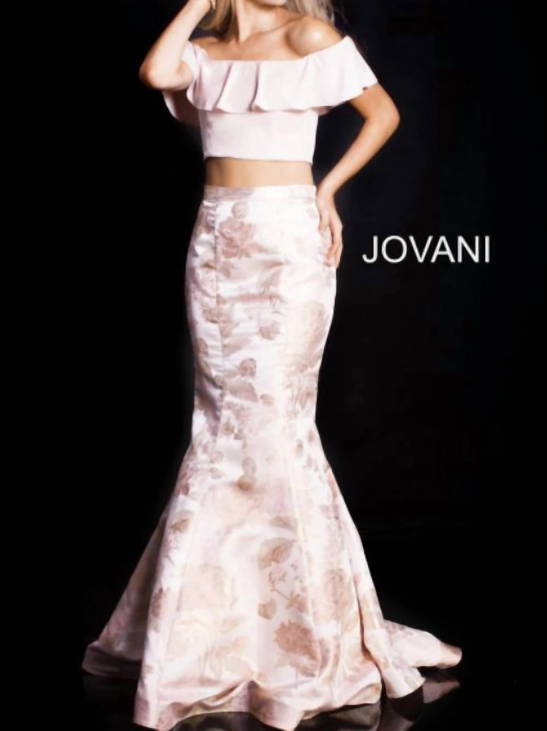 Discount ๐ Jovani Two Piece Off The Shoulder Gown in Blush/Gold - ๐ฉ women ๐งจ 1 Discount ๐ Jovani Two Piece Off The Shoulder Gown in Blush/Gold - ๐ฉ women ๐งจ