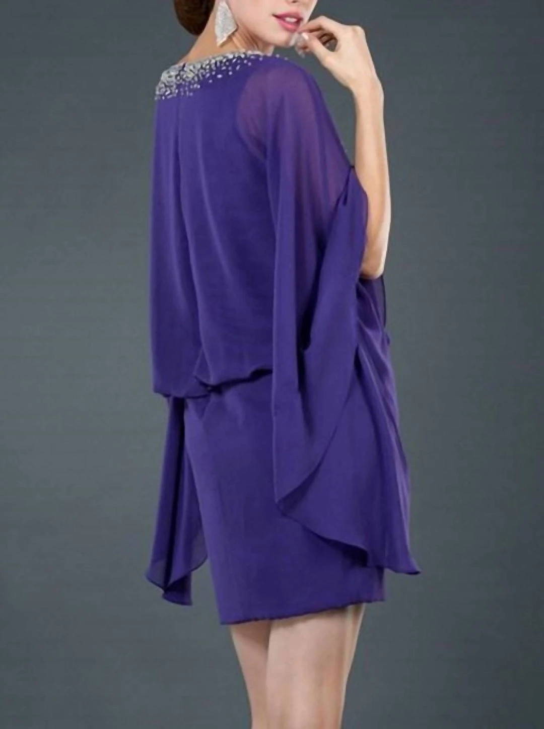 Deals ๐ Jovani Cocktail ๐ Dress in Purple - ๐ฉ women ๐ฅฐ 2 Deals ๐ Jovani Cocktail ๐ Dress in Purple - ๐ฉ women ๐ฅฐ - Image 2