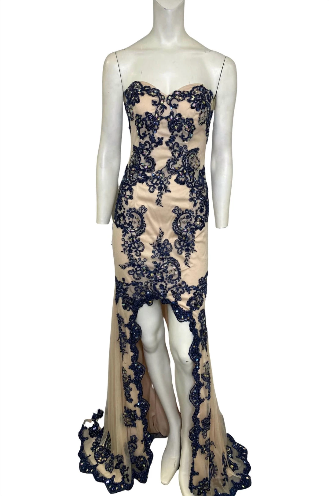 Cheapest โญ Jovani Strapless Gown in Navy/Nude - ๐ฉ women ๐ 1 Cheapest โญ Jovani Strapless Gown in Navy/Nude - ๐ฉ women ๐