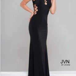 New 🥰 Jovani Halter Evening Gown in Black - 👩 women 🌟