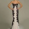 Discount 🔥 Jovani Strapless And Fitted 👗 Dress in Ivory/Back - 👩 women 🔔