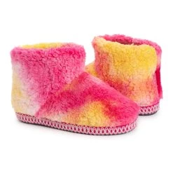 Outlet ⌛ LUKEES by MUK LUKS 👩 Women's Fiora Bootie Slippers ✨