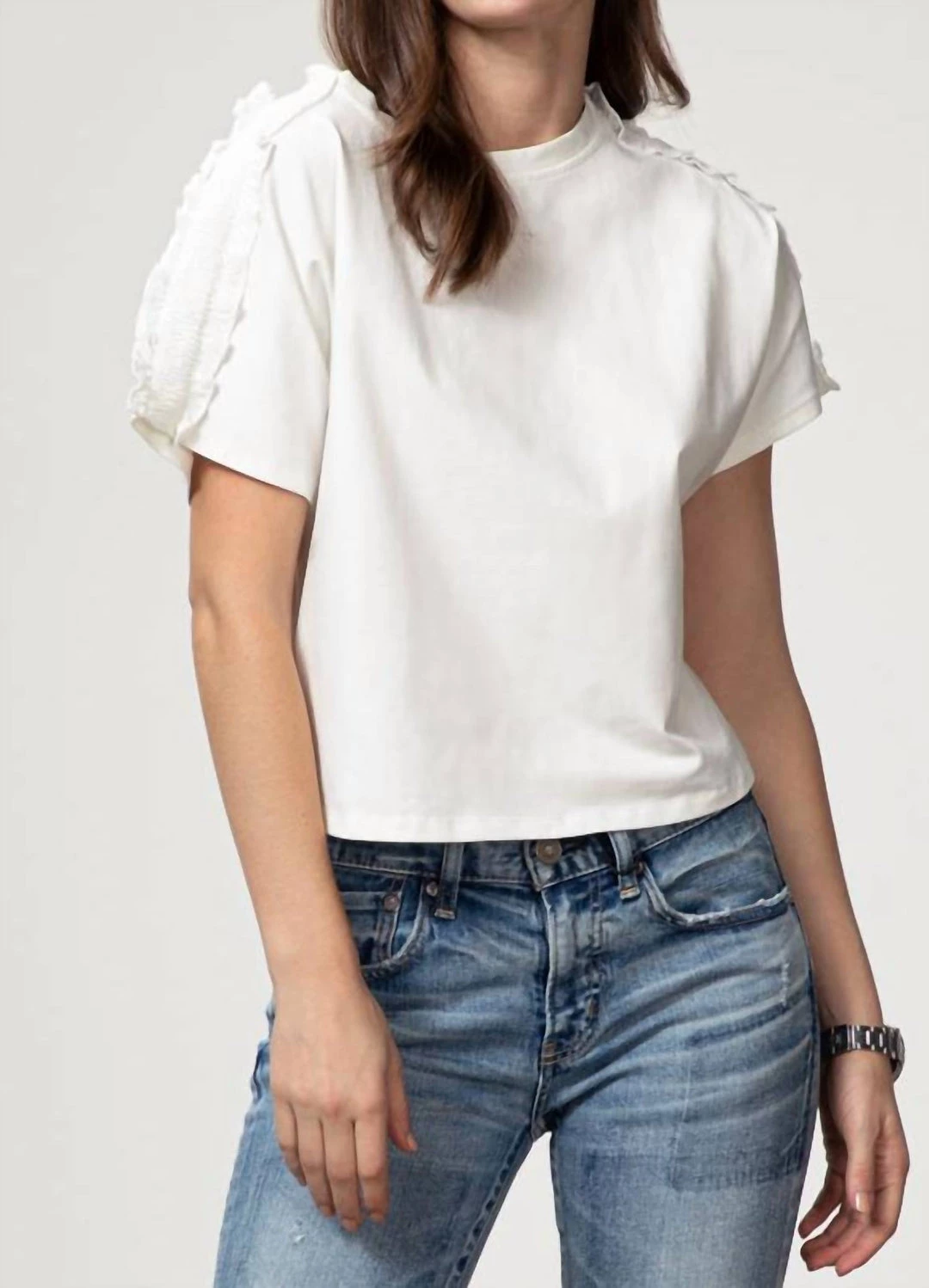 Outlet 👍 Milly Jessica Jersey T-Shirt in White - 👩 women 💯 1 Outlet 👍 Milly Jessica Jersey T-Shirt in White - 👩 women 💯