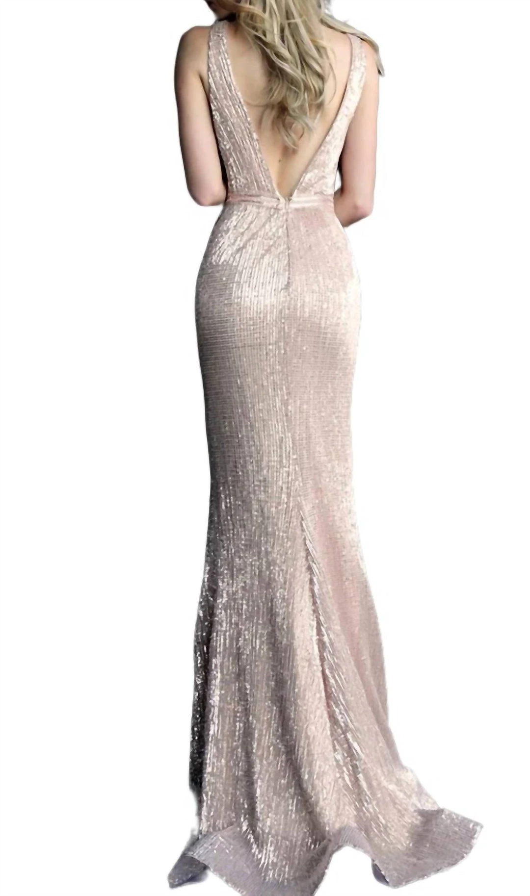 Deals 🔔 Jovani Fitted Evening 👗 Dress in Blush - 👩 women 🔥 2 Deals 🔔 Jovani Fitted Evening 👗 Dress in Blush - 👩 women 🔥 - Image 2