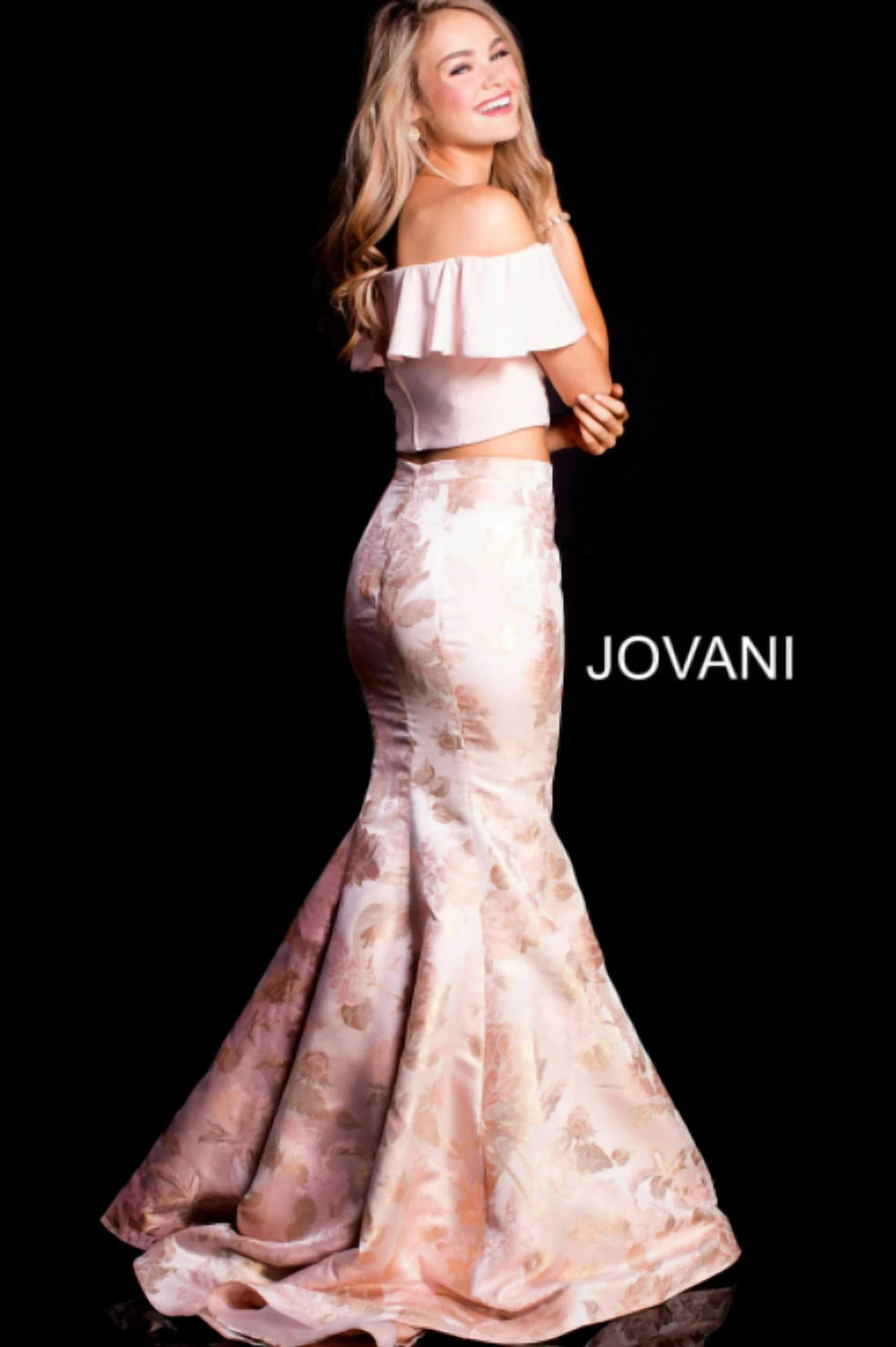 Discount ๐ Jovani Two Piece Off The Shoulder Gown in Blush/Gold - ๐ฉ women ๐งจ 2 Discount ๐ Jovani Two Piece Off The Shoulder Gown in Blush/Gold - ๐ฉ women ๐งจ - Image 2